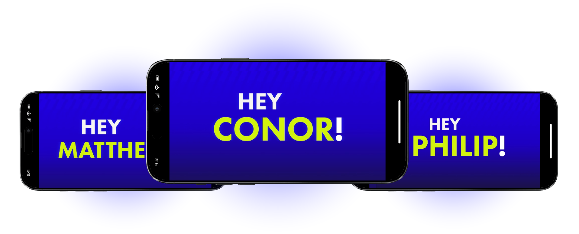 Personalised player videos: Hey Matthew, Hey Conor, Hey Philip